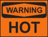 Warning Hot Clip Art